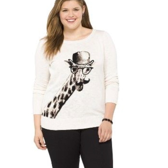 Mossimo Supply Co. Sweaters - Giraffe with glasses sweater size X
